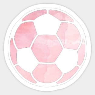 Soccer Ball Pink Sticker